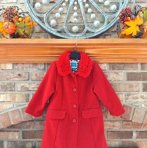 Red Children's Place Dress Coat Size 4